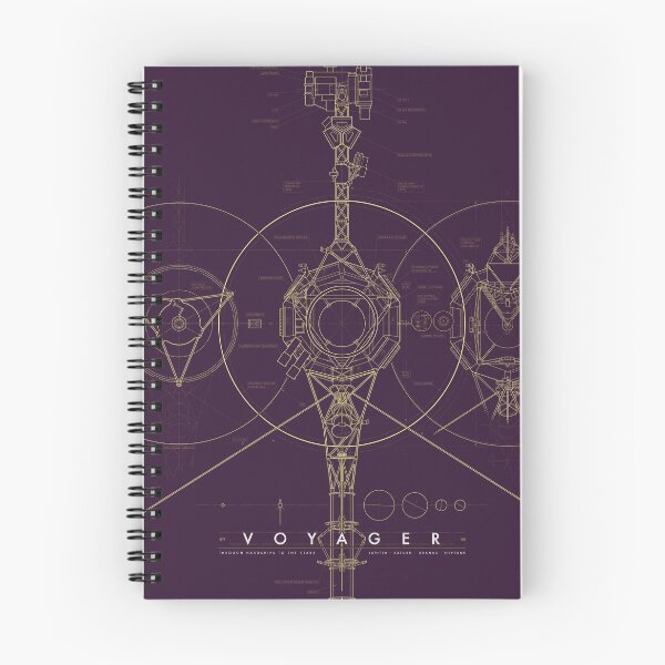 Item preview, Voyager Blueprint - Plum Gold Variant designed and sold by CedarAndCarbon.