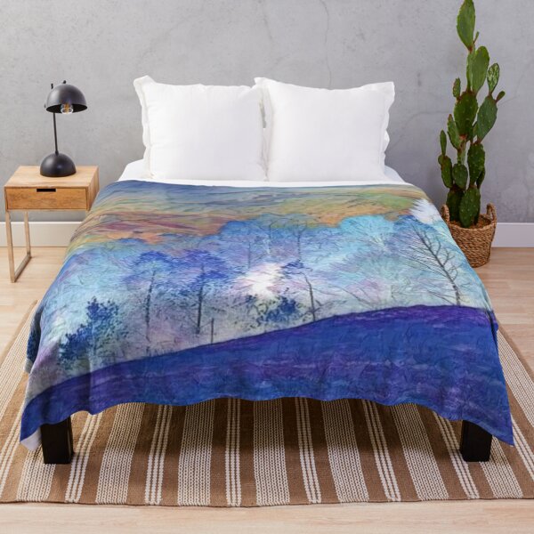 Item preview, Sunset Over Mountain Peaks - Golden Outdoor Landscape designed and sold by Galathi Designs.