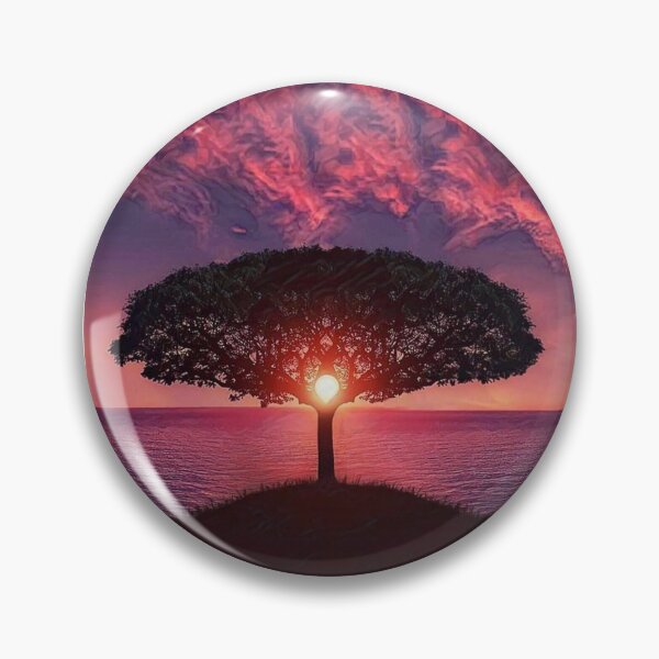 Item preview, Sun set red lining Metal watercolor painting  designed and sold by Raihana   Jolly.