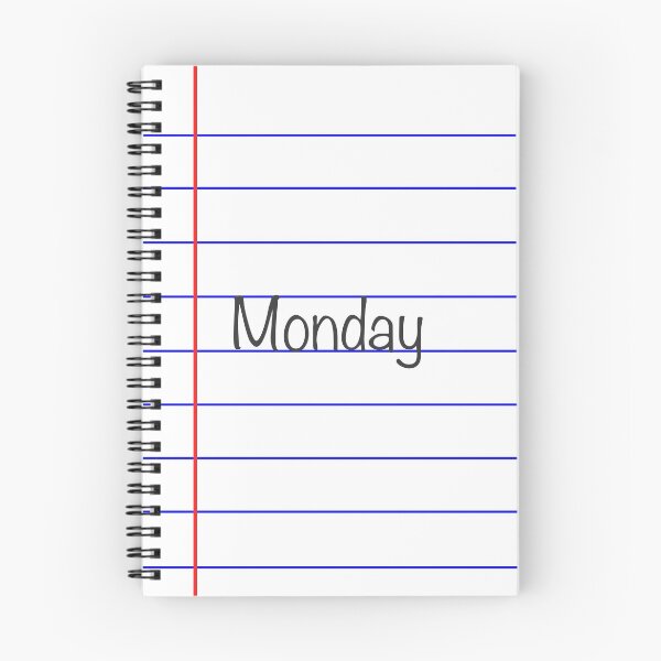Item preview, Monday - Lined Paper designed and sold by Jocelyn Sperduto Art.