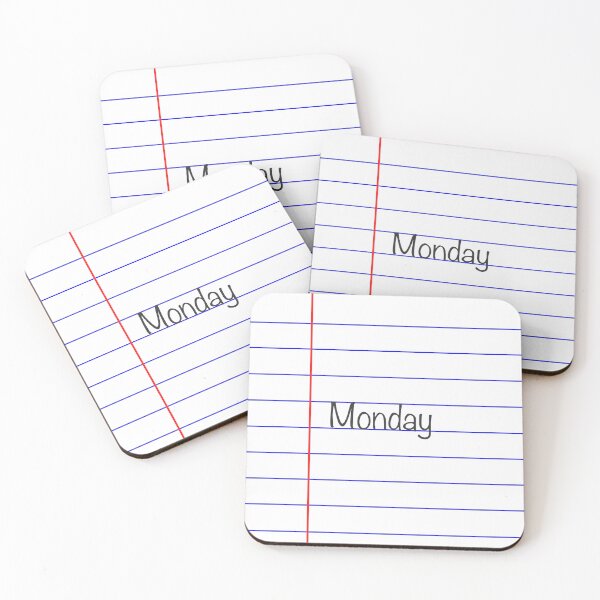 Item preview, Monday - Lined Paper designed and sold by Jocelyn Sperduto Art.