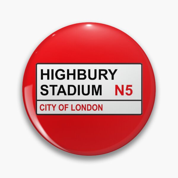 Item preview, London Gooners Highbury Stadium Football Team Street Sign designed and sold by DelfDesign.