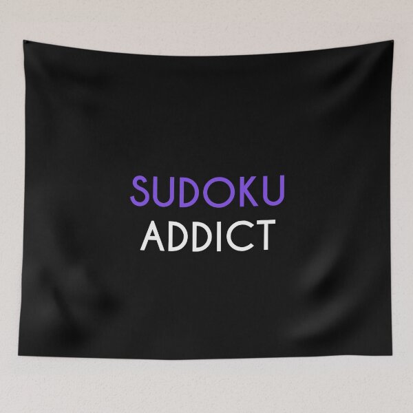 Item preview, sudoku addict sudoku lover designed and sold by HiddenMist.