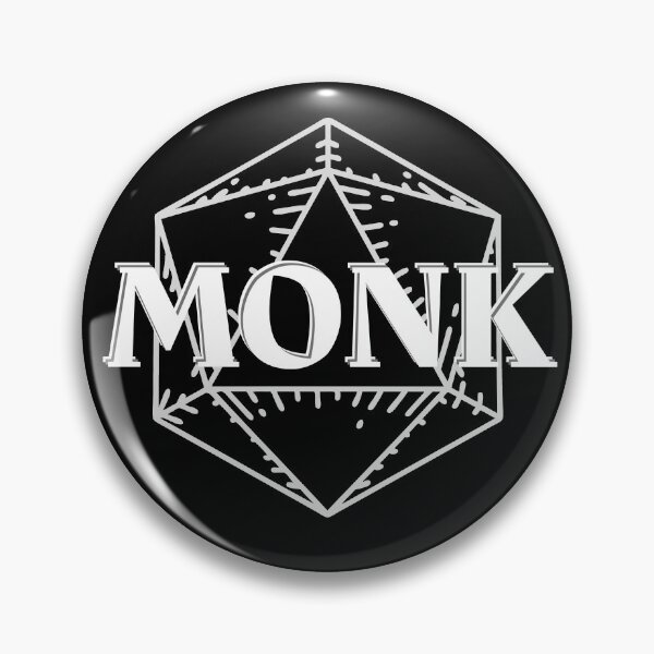Artikelvorschau, Dnd Monk Class Symbol D20 Drucken entworfen und verkauft von ToplineDesigns.