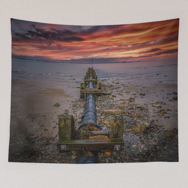 Item preview, Seaview Outfall Sunrise designed and sold by manateevoyager.