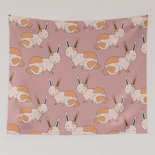 Item preview, Cute Bunny rabbit pattern and sticker pack Gift For Bunny Moms designed and sold by JokeGysen.