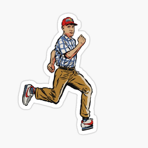 Forest Gump Running Design Sticker