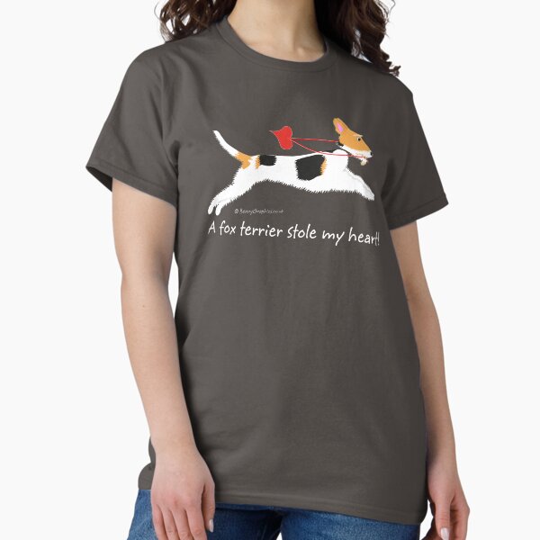 Item preview, "A fox terrier stole my heart!" (wire haired fox terrier) designed and sold by BonnyGraphics.