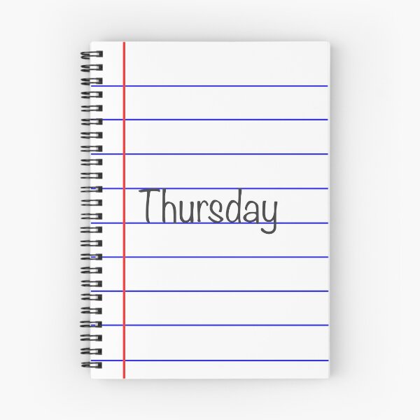 Item preview, Thursday - Lined Paper designed and sold by Jocelyn Sperduto Art.