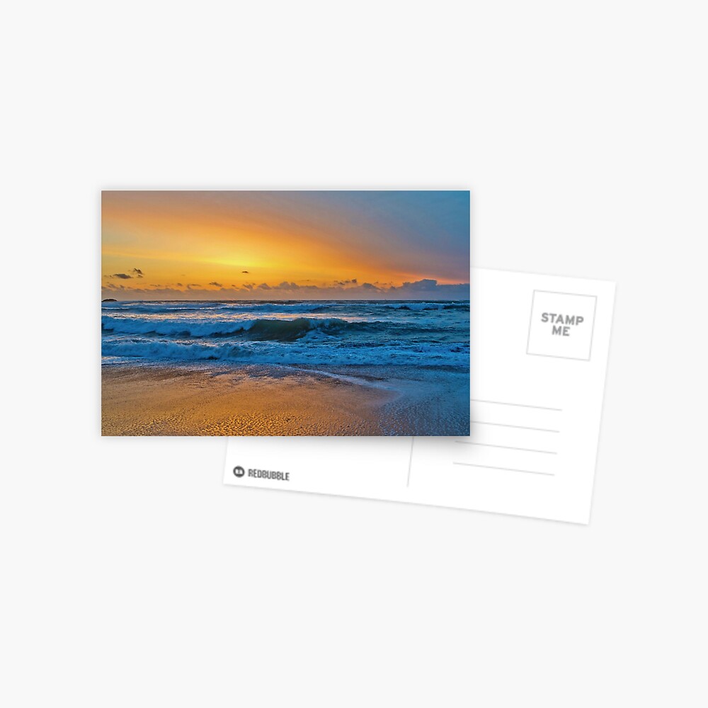 Golden Pacific Sunset - Bandon, Oregon Postcard