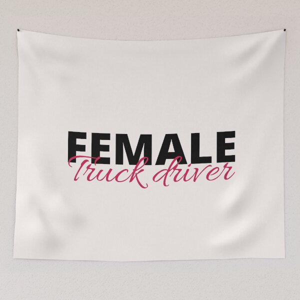 Item preview, Female truck driver  designed and sold by crikz.