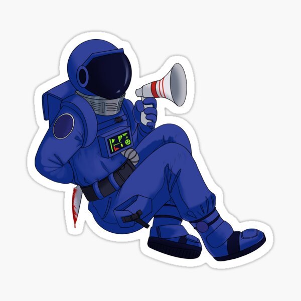 Among Us Entre Nosotros Blue Amogus Meme Sticker - Sticker Mania