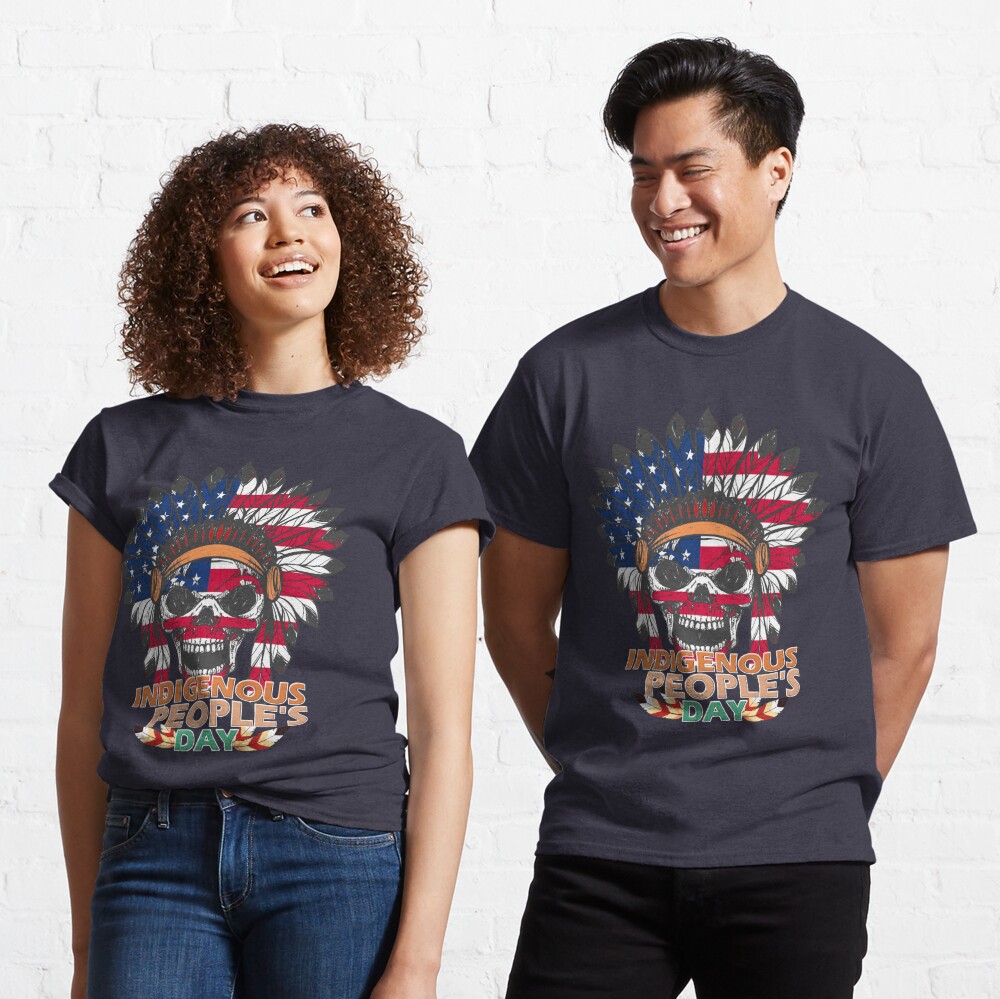  Indigenous Peoples Native American Day 2023 Anti Columbus  Premium T-Shirt : Clothing, Shoes & Jewelry