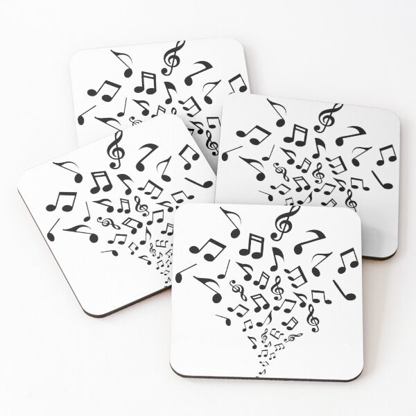 Aperçu de l'œuvre NOTES DE MUSIQUE AUTOCOLLANTS créée et vendue par LegadoDigital.