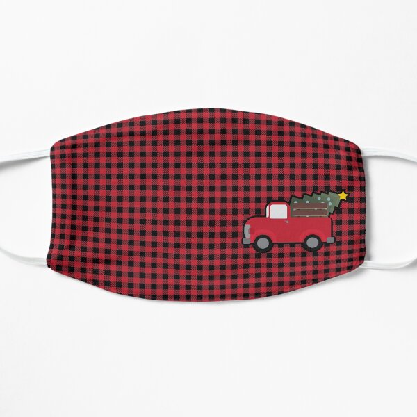 Old Christmas Truck, Cute Christmas Truck, Old Timey Truck for Christmas Flat Mask