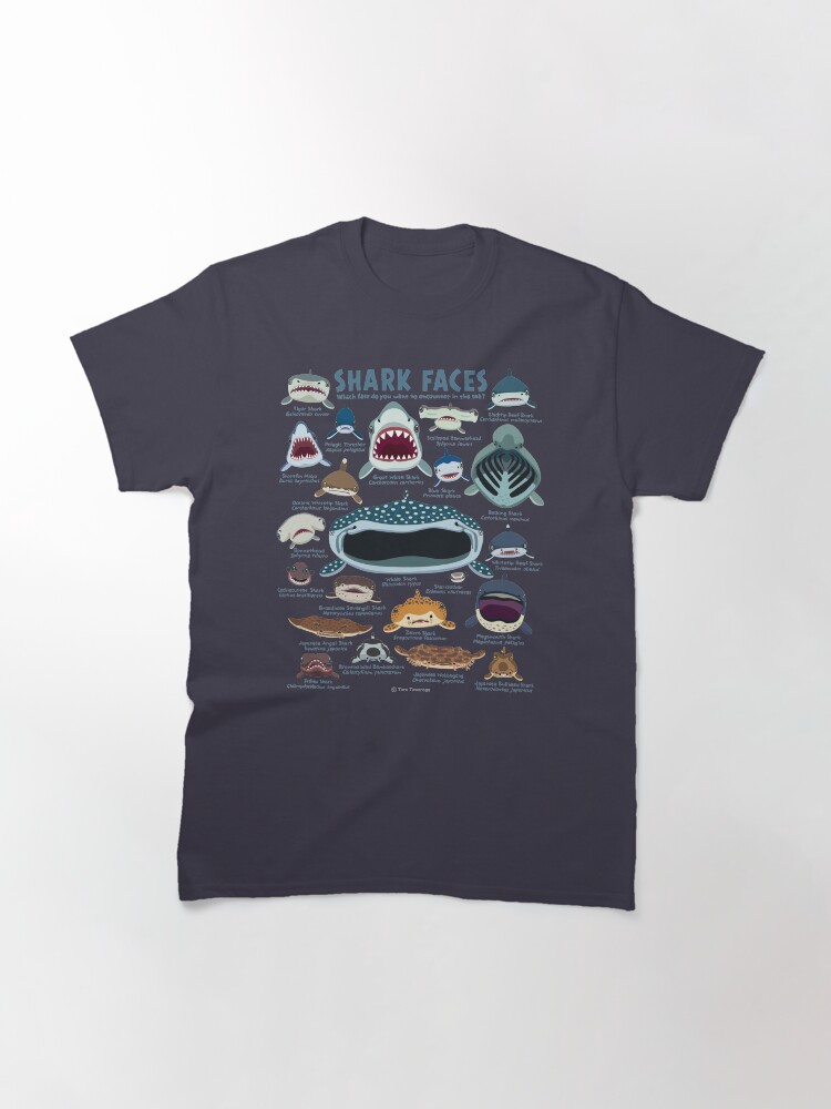 Alternate view of Shark Faces Classic T-Shirt