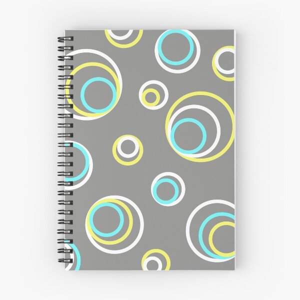 Item preview, Teal/Aqua Green White Concentric Circles in Gray background designed and sold by Ati-Ipsa.