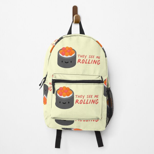 Item preview, They See Me Rolling Sushi Food Pun designed and sold by sharedipmemes.