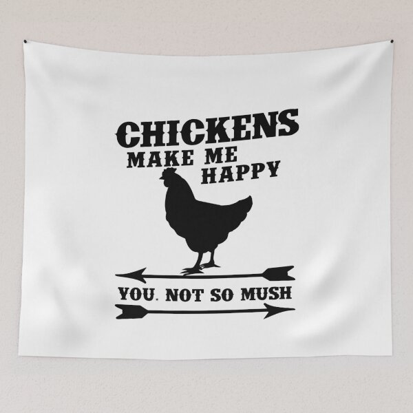 Item preview, Chickens Make Me Happy Funny Chicken Lover Gifts designed and sold by creativeMOW.