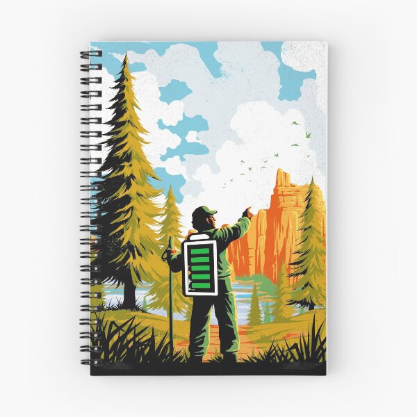 Item preview, Hiking Recharging In Nature Outdoor Battery designed and sold by Tobe Fonseca®.