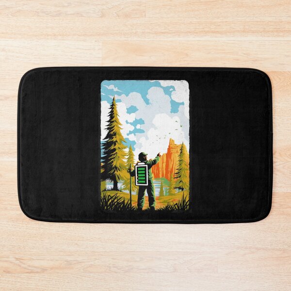 Item preview, Hiking Recharging In Nature Outdoor Battery designed and sold by Tobe Fonseca®.