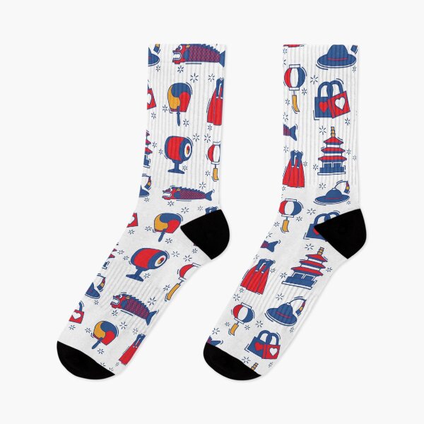 Item preview, KOREAN ICONS PATTERN Flag Music Hanbok [BUY MEDIUM OR LARGER FOR STICKER PACK] designed and sold by SugarSaint.