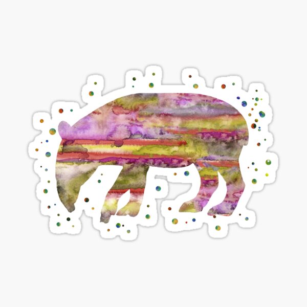 Vista previa del artículo con la obra «Tapir», diseñado y vendido por Rosaliartbook.