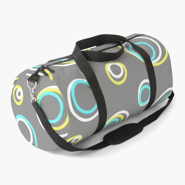 Item preview, Teal/Aqua Green White Concentric Circles in Gray background designed and sold by Ati-Ipsa.