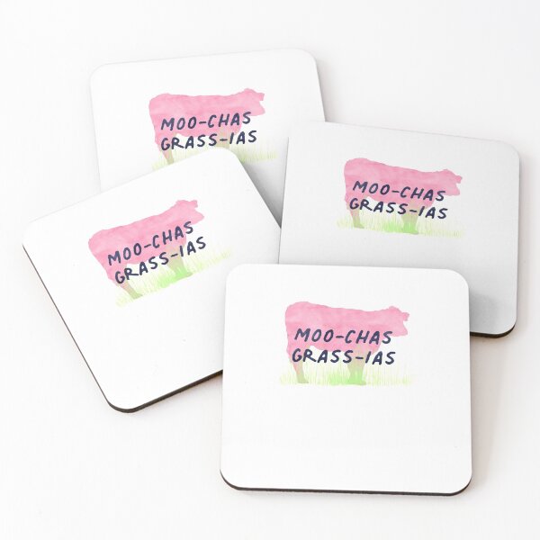 Item preview, Muchas Gracias Moo Cow Joke Watercolor Cute Spanish Class designed and sold by sharedipmemes.