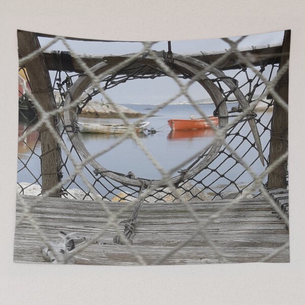 Item preview, Fishing Lobster Trap View Nova Scotia designed and sold by loveoceanair.