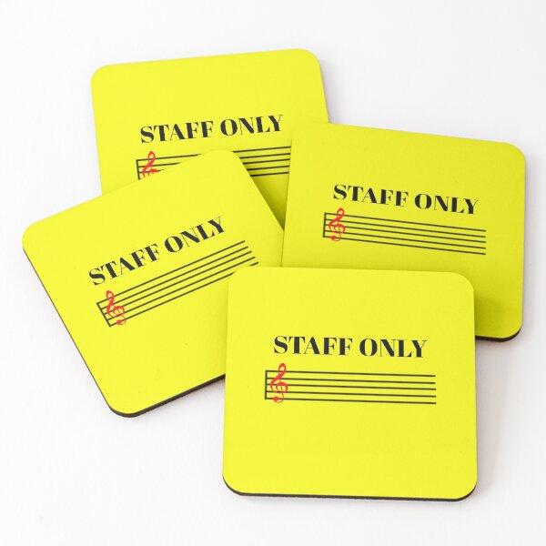 Item preview, «Staff Only» Music Piano Band Orchestra  designed and sold by musicmusicpin.