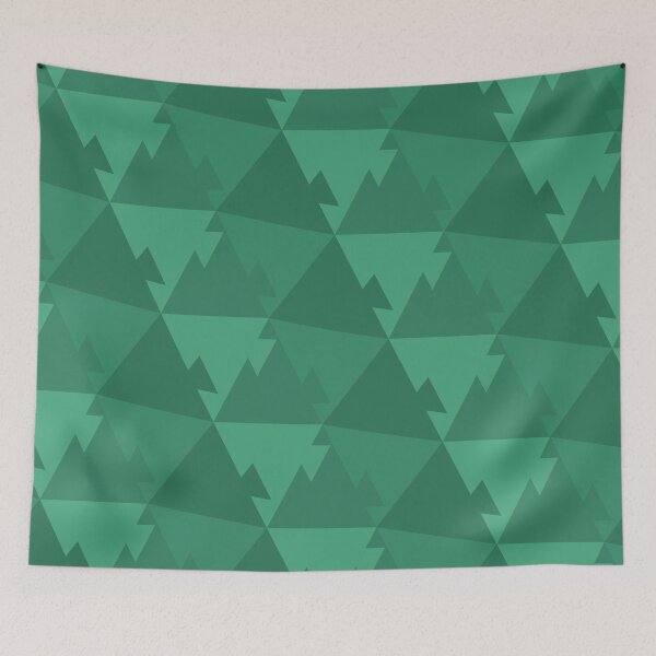 Item preview, Jigsaw Puzzle Triangles Pattern – Green designed and sold by RoguePatterns.