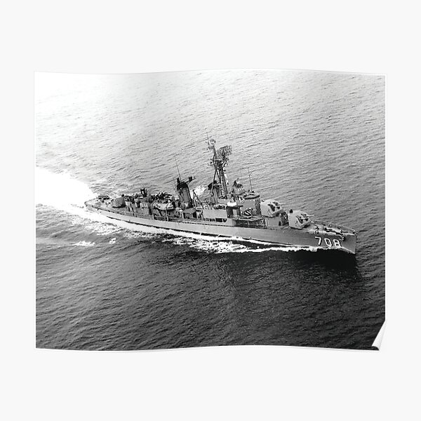 USS HARLAN R. DICKSON (DD-708) SHIP'S STORE Poster