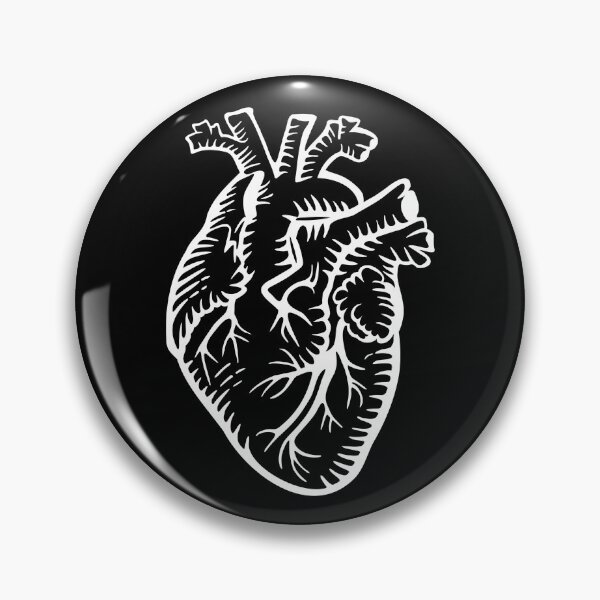 Item preview, White anatomical heart designed and sold by Jennifer Maghzal Designs.