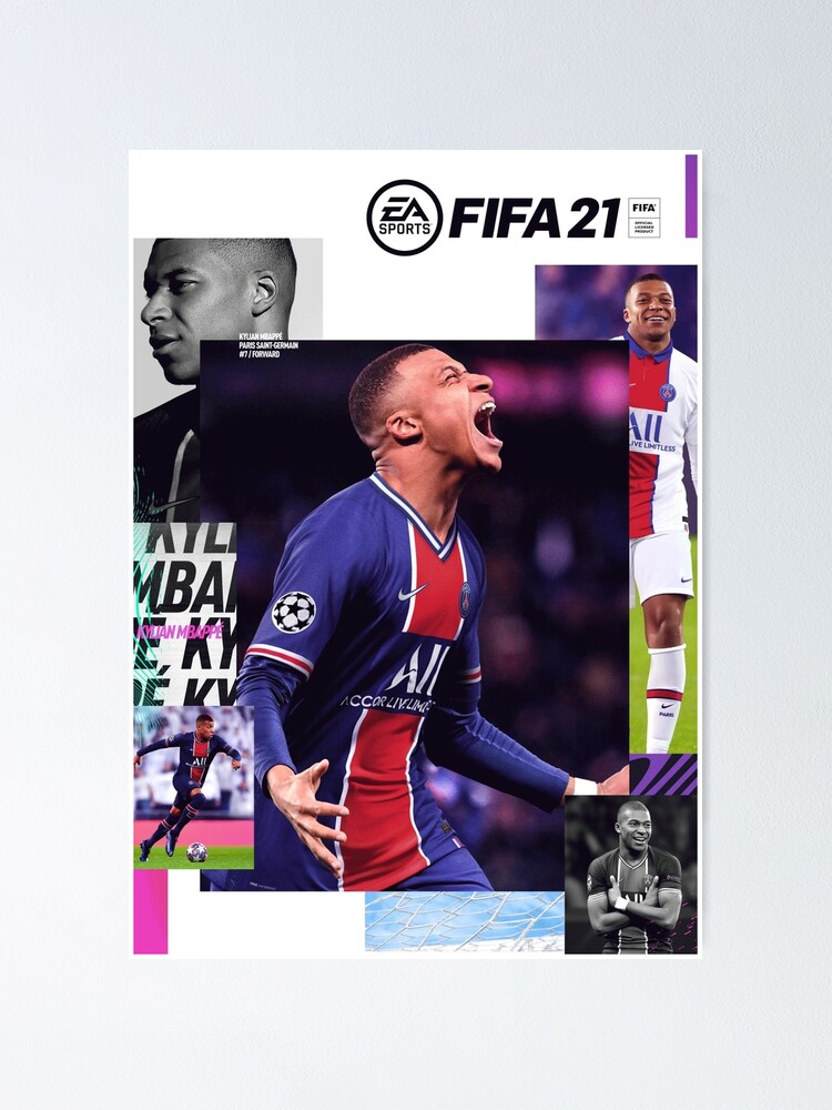 "mbappe fifa 21 cover" posterdekssgames redbubble