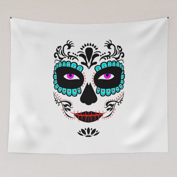 Item preview, Mexican death mask La Catrina for santa muerte - day of the dead holiday, feast. And for halloween. designed and sold by Marcin Adrian.