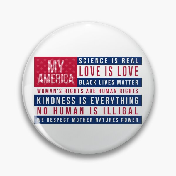 Item preview, My America - Love is Love, Science is Real, Kindness is Everything - Reversed American Flag designed and sold by MoClan-Graphics.