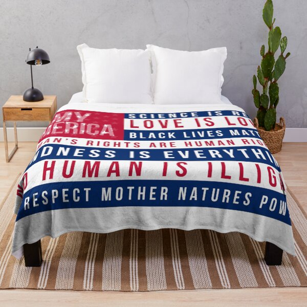 Item preview, My America - Love is Love, Science is Real, Kindness is Everything - Reversed American Flag designed and sold by MoClan-Graphics.