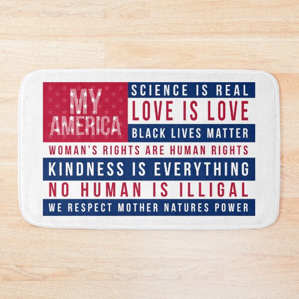 Item preview, My America - Love is Love, Science is Real, Kindness is Everything - Reversed American Flag designed and sold by MoClan-Graphics.