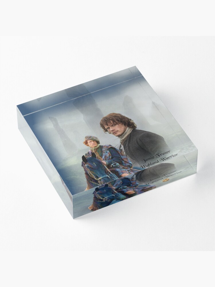 Alternate view of Jamie Fraser-Highland Warrior/Outlander Acrylic Block