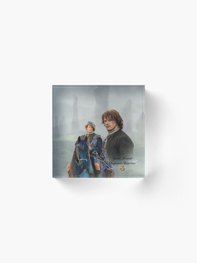 Alternate view of Jamie Fraser-Highland Warrior/Outlander Acrylic Block