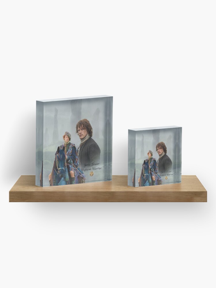 Alternate view of Jamie Fraser-Highland Warrior/Outlander Acrylic Block