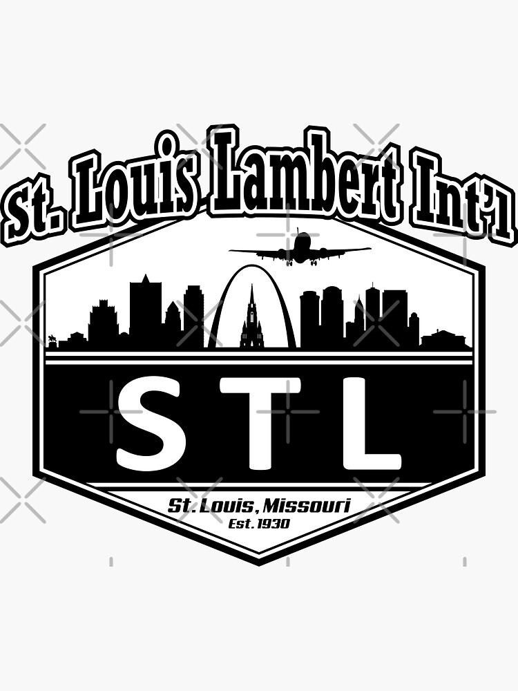 STL Saint Louis Missouri Luggage Tag Sticker / Airport Code 