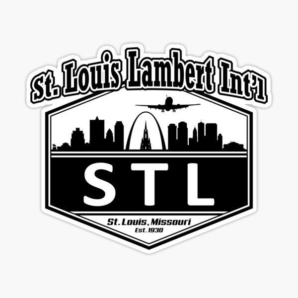 STL Saint Louis Missouri Luggage Tag Sticker / Airport Code 