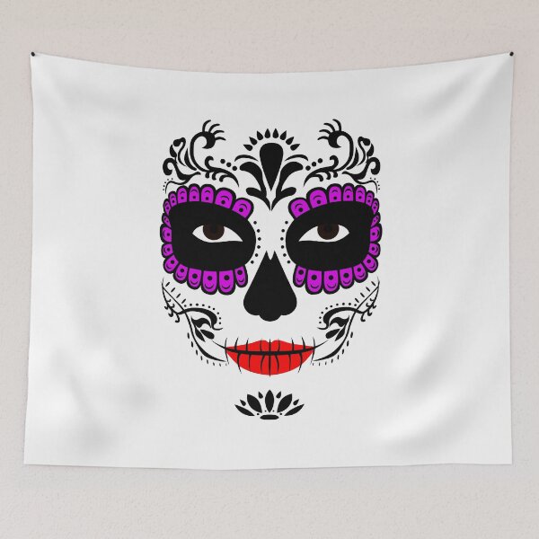 Item preview, Mexican death mask La Catrina for santa muerte - day of the dead holiday, feast. And for halloween. designed and sold by Marcin Adrian.