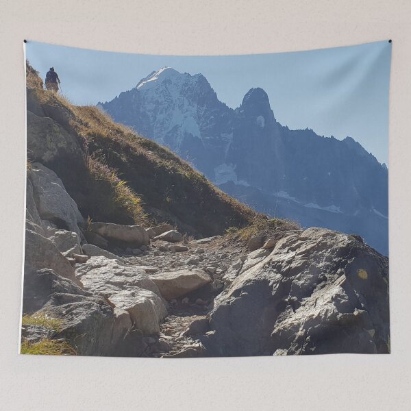Item preview, The mountains are where you find yourself. Photo and grey text designed and sold by JellyBeenzz.