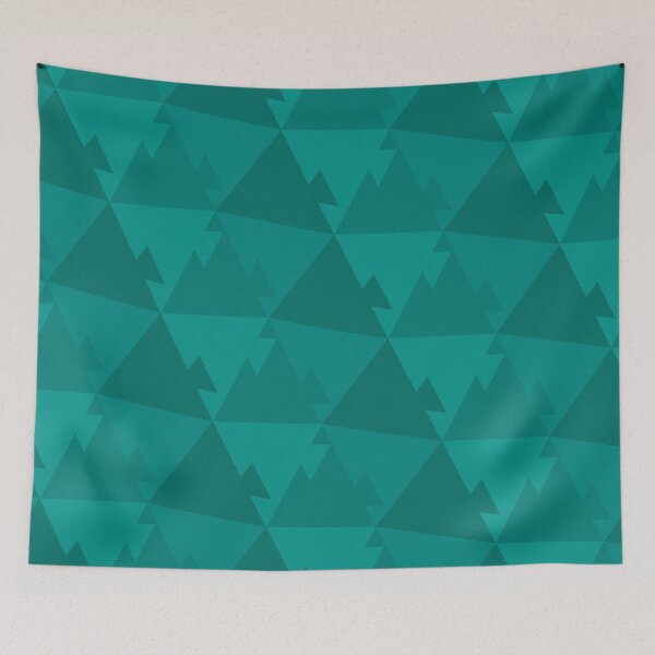 Item preview, Jigsaw Puzzle Triangles Pattern – Teal designed and sold by RoguePatterns.