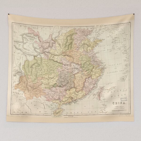 Item preview, Map of China (1873) designed and sold by allhistory.