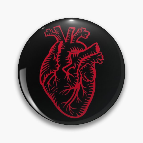 Item preview, Red anatomical heart designed and sold by Jennifer Maghzal Designs.