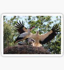 Stork Family Sticker